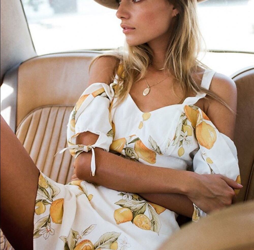 For Love & Lemons Limonada Mini Dress Size Medium